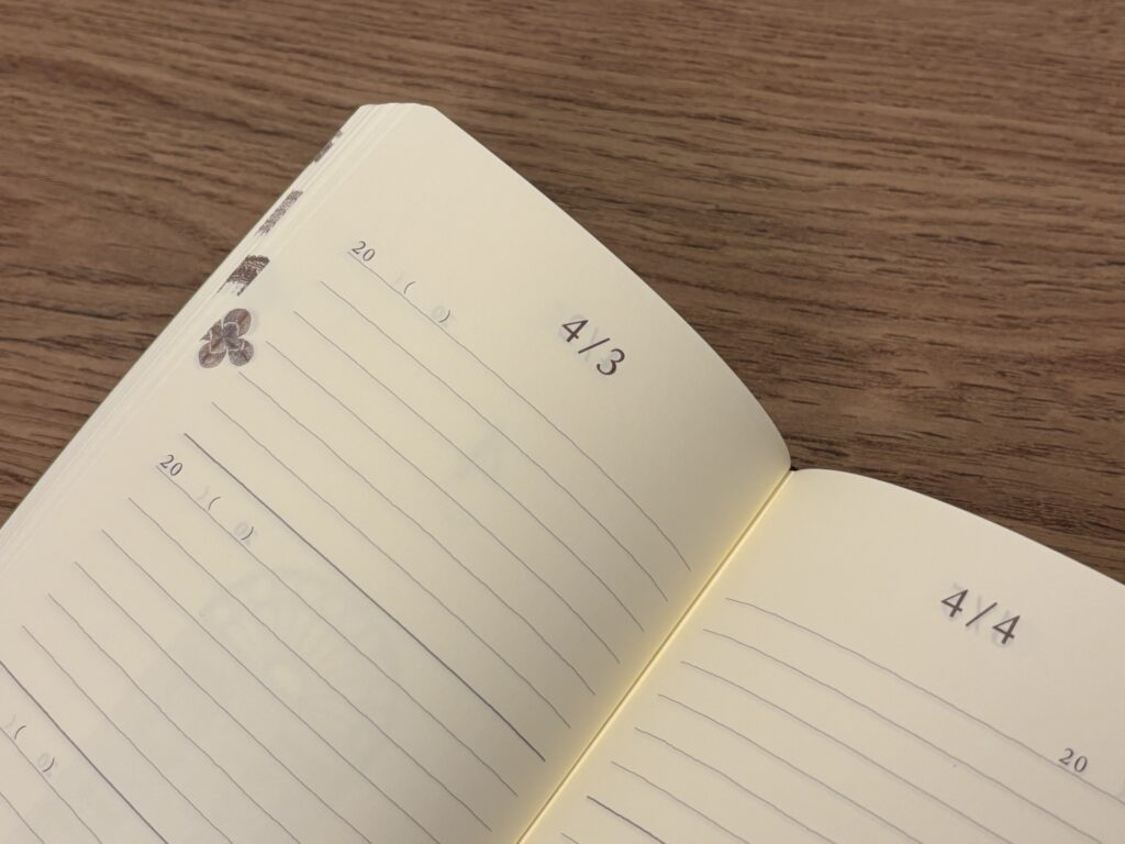 去年の自分に出会える3年日記